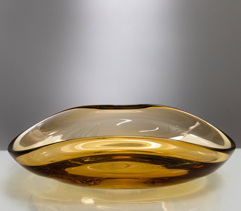 Amber Glass Bowl