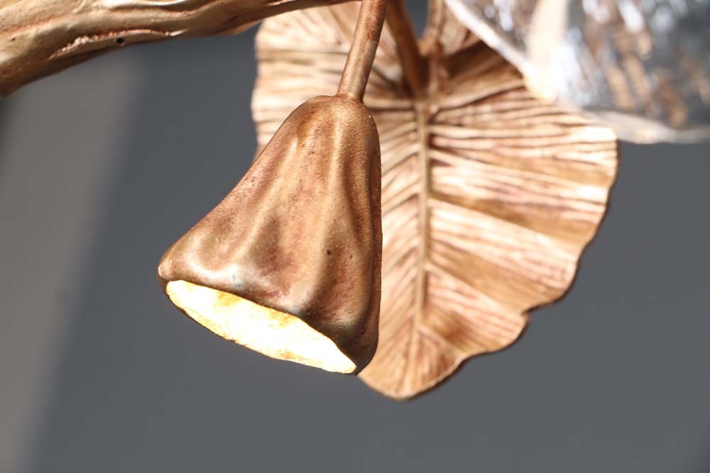 Gold Blossom Linear Pendant