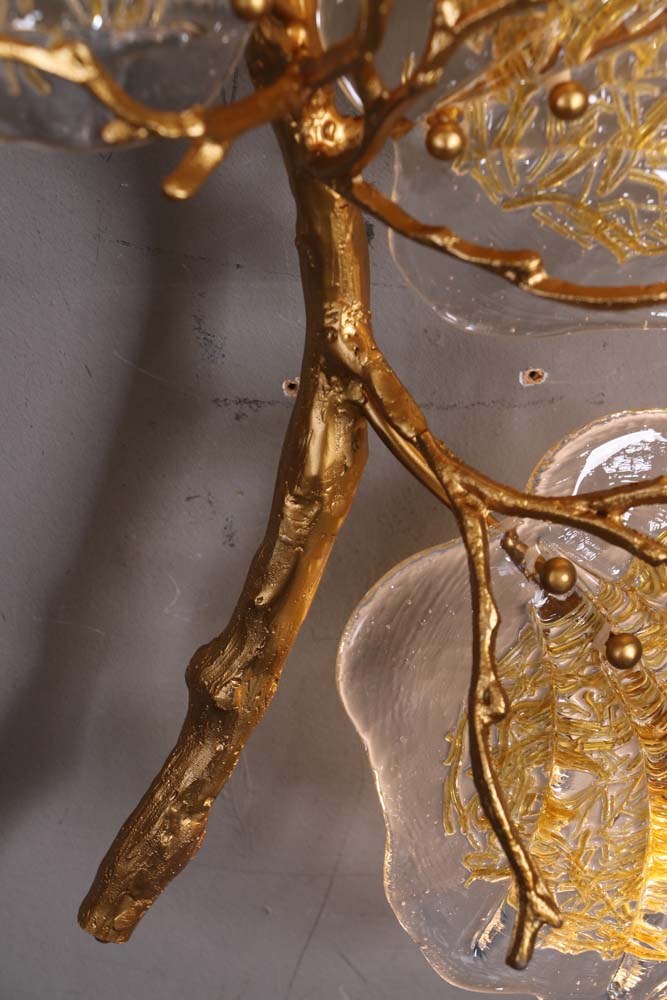 Gold Blossom Wall Sconce