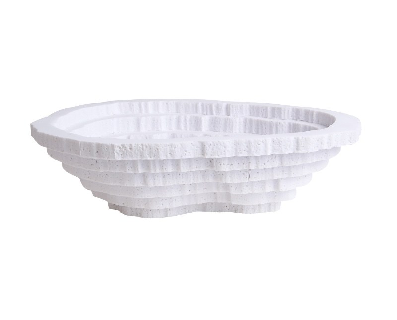 White Ripple Bowl
