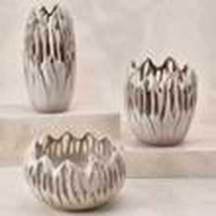 Greyish-White Vase