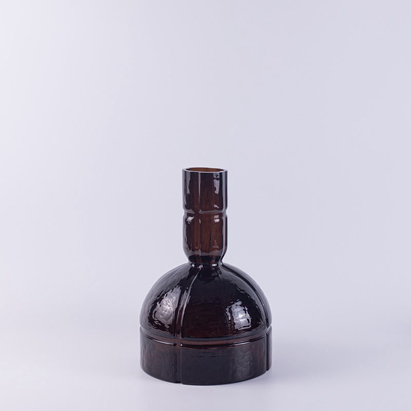 Dark Purple Glass Bottle with Stopper