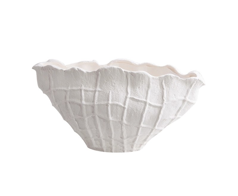 White Coral-Edge Bowl