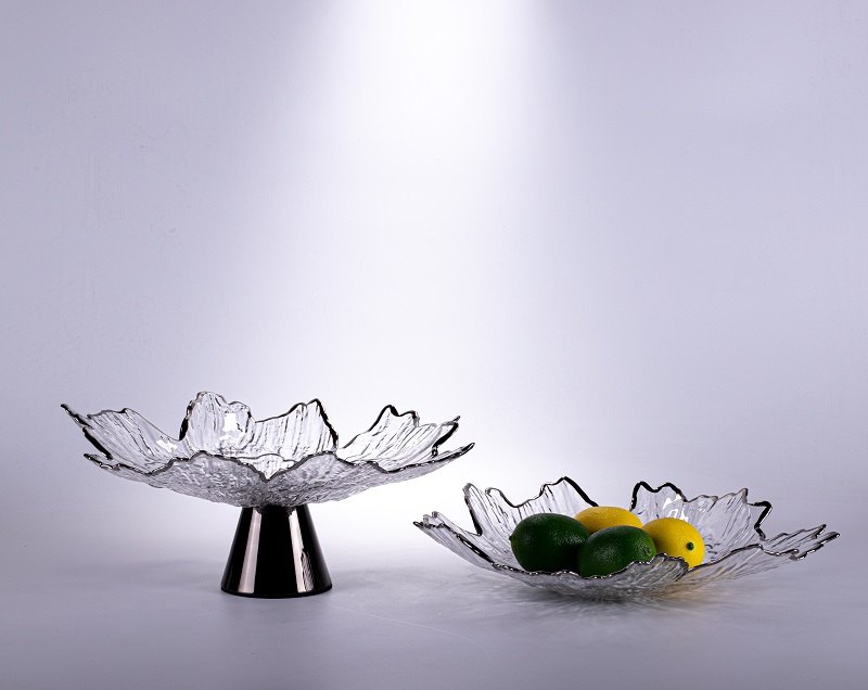 Crystal Flower Fruit Stand