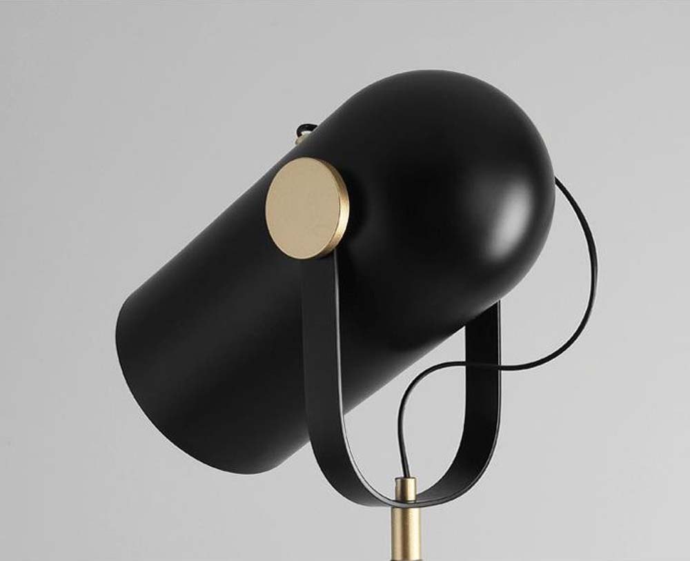 Black Spotlight Table Lamp