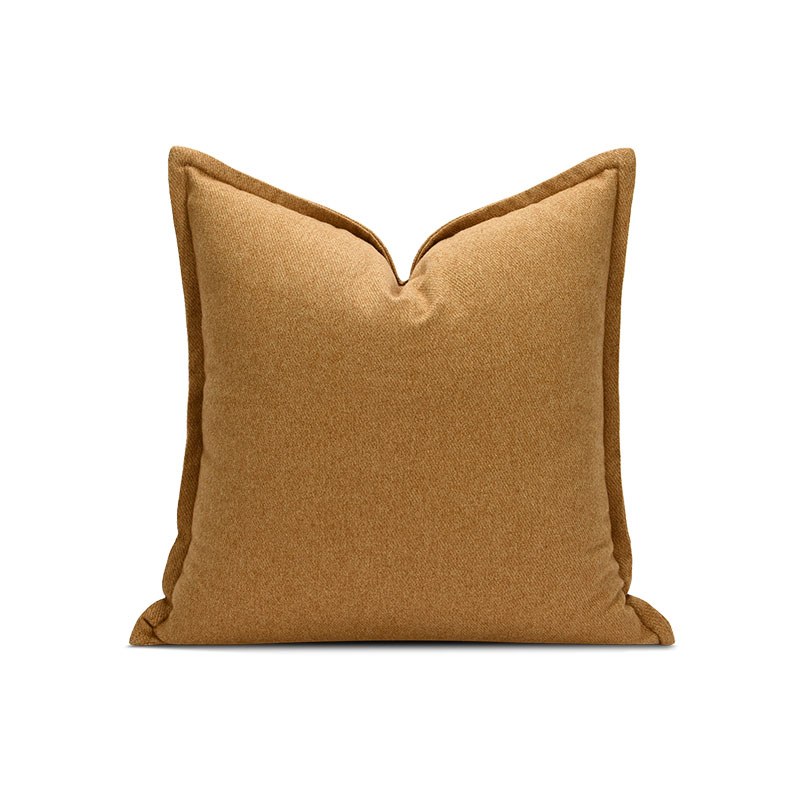 Tan Embroidered Cushion