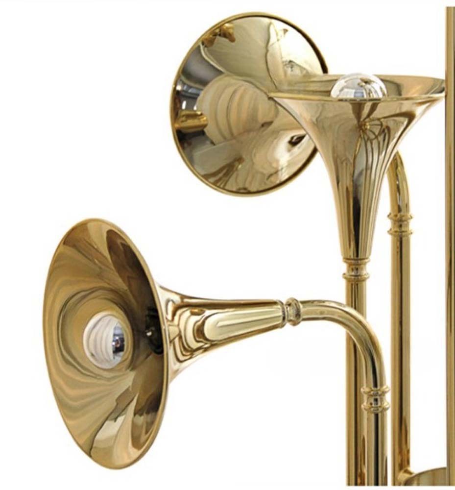 Brass Horn Wall Sconce