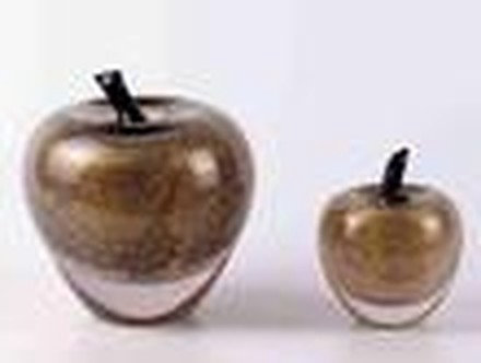Dark Brown Apple Ornament (Large)