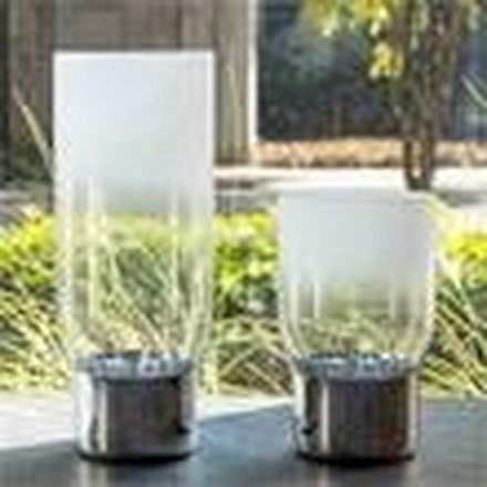 Clear & White Vase (Large)