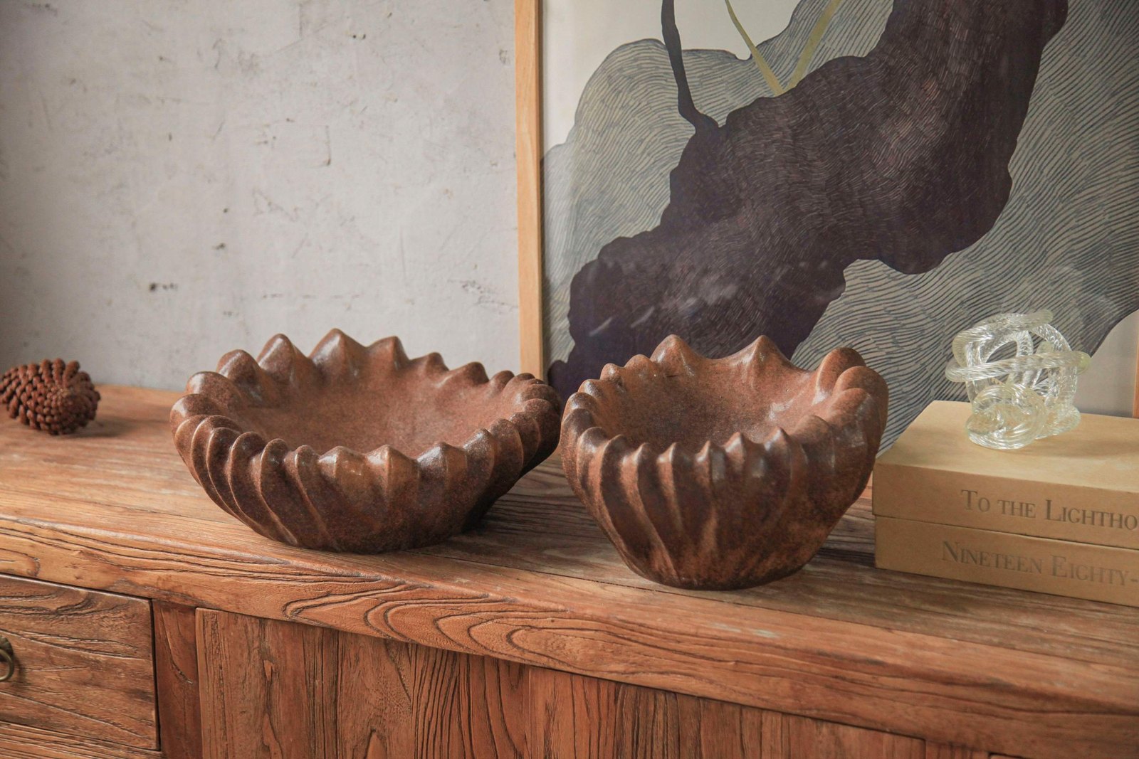 Terracotta Lotus Bowl