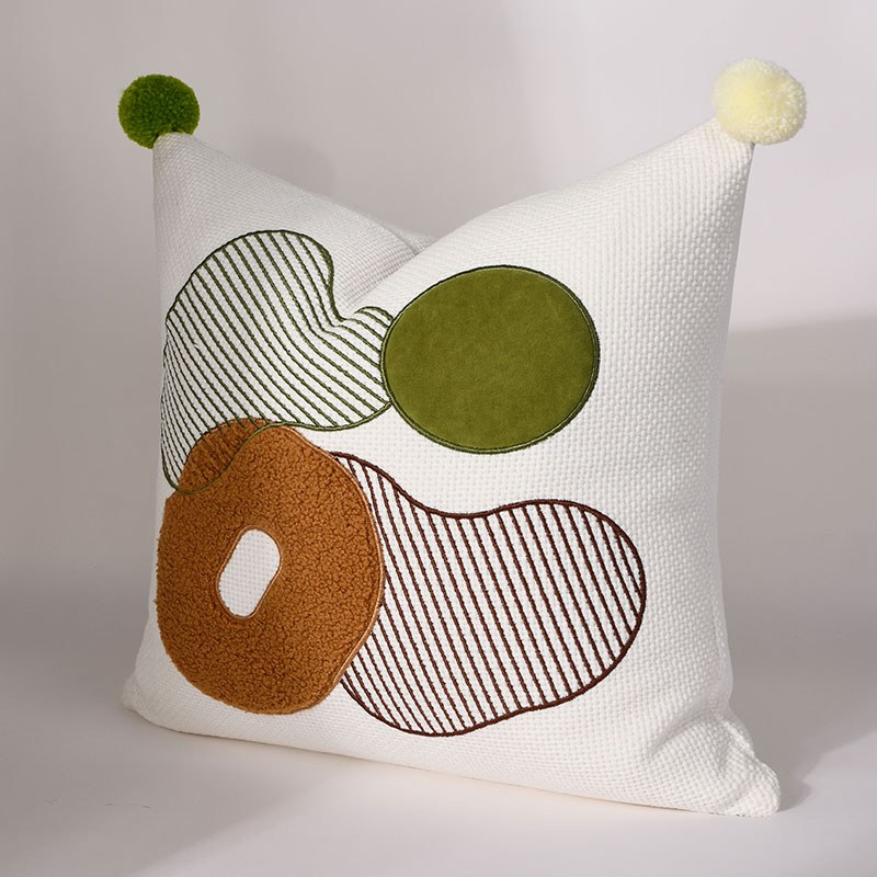 Pom-Pom Abstract Cushion