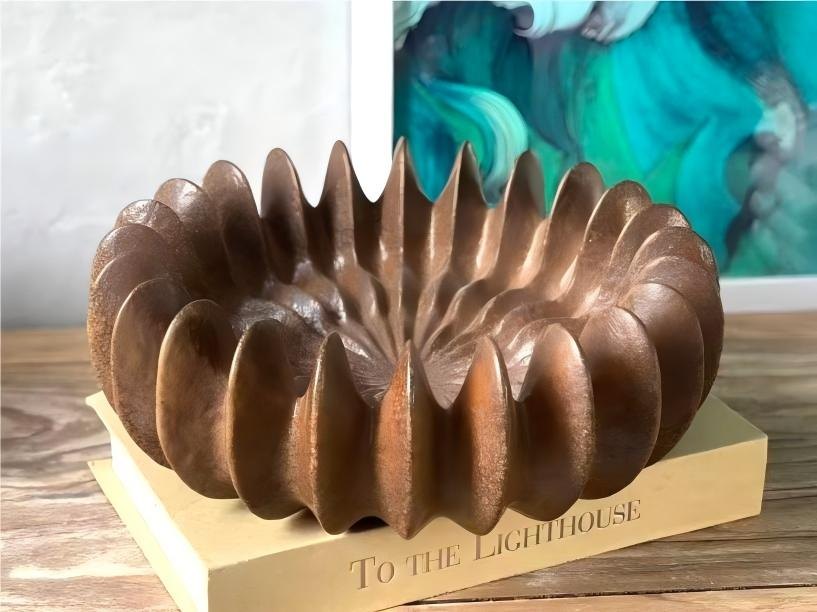 Bronze Fluted Ring Bowl