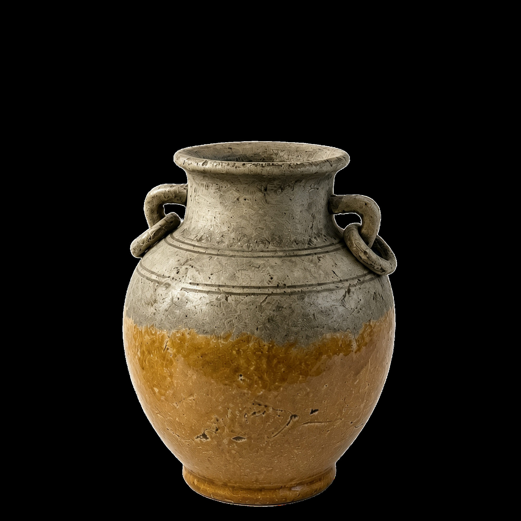 Weathered Grey Amphora Vase