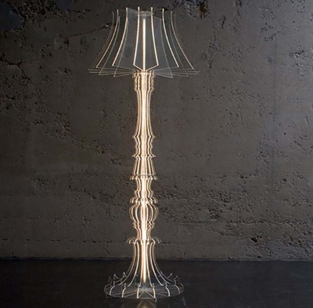 Acrylic Shade Floor Lamp