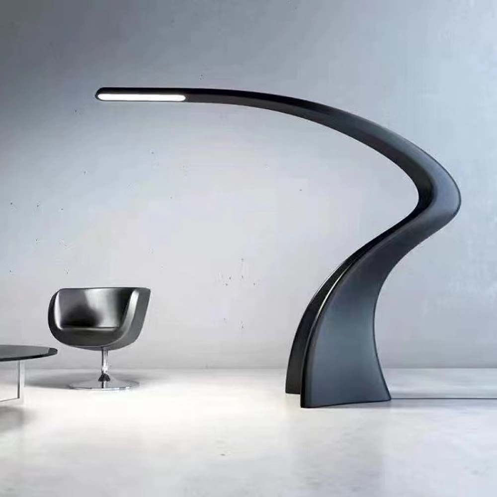 Black Wave Floor Lamp