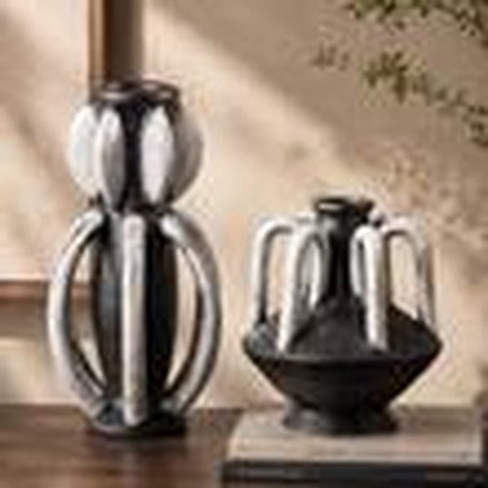 Black & Grey Vase (Large)