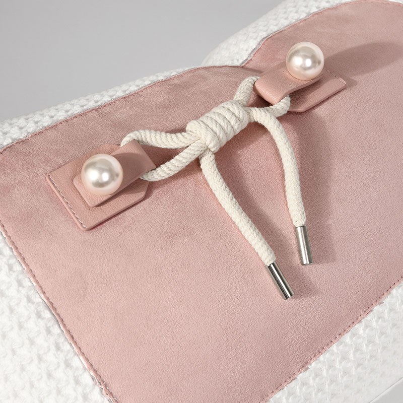 Pink Bow Lumbar Cushion