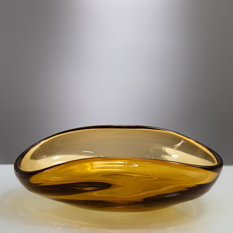 Amber Glass Bowl