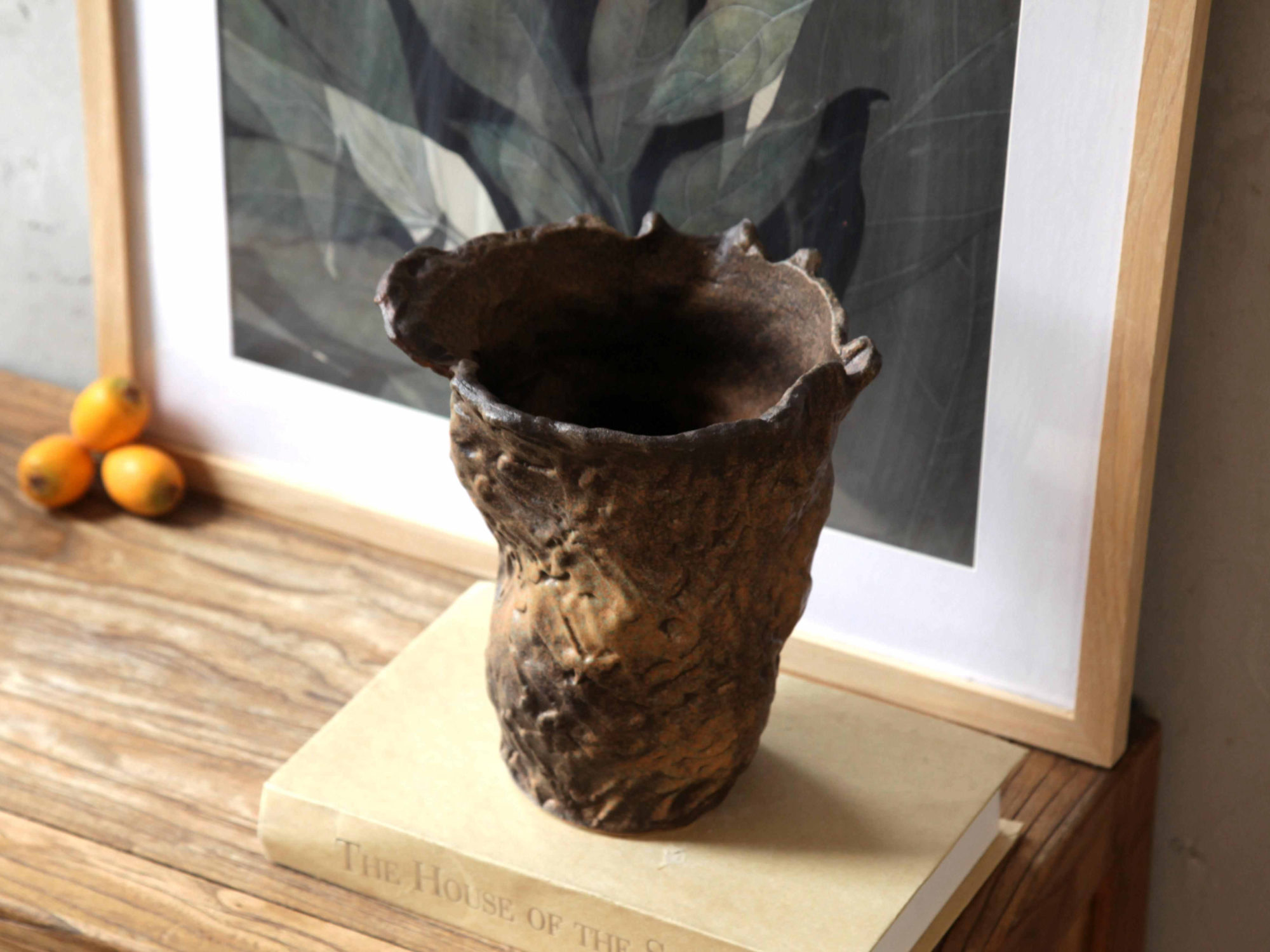 Weathered Rustic Terracotta Vase