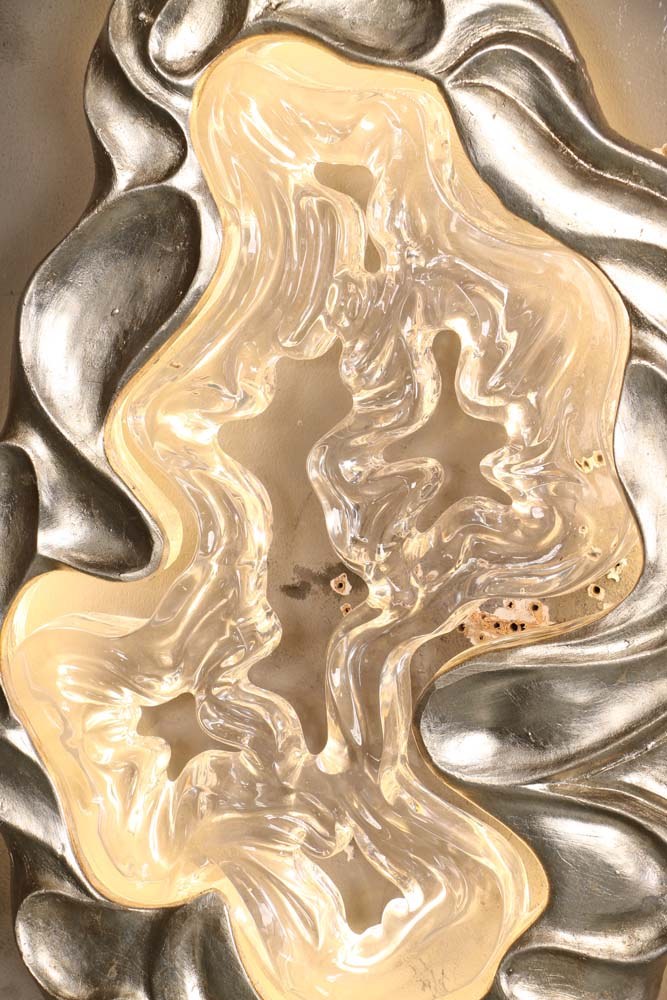 Silver Geode Wall Light