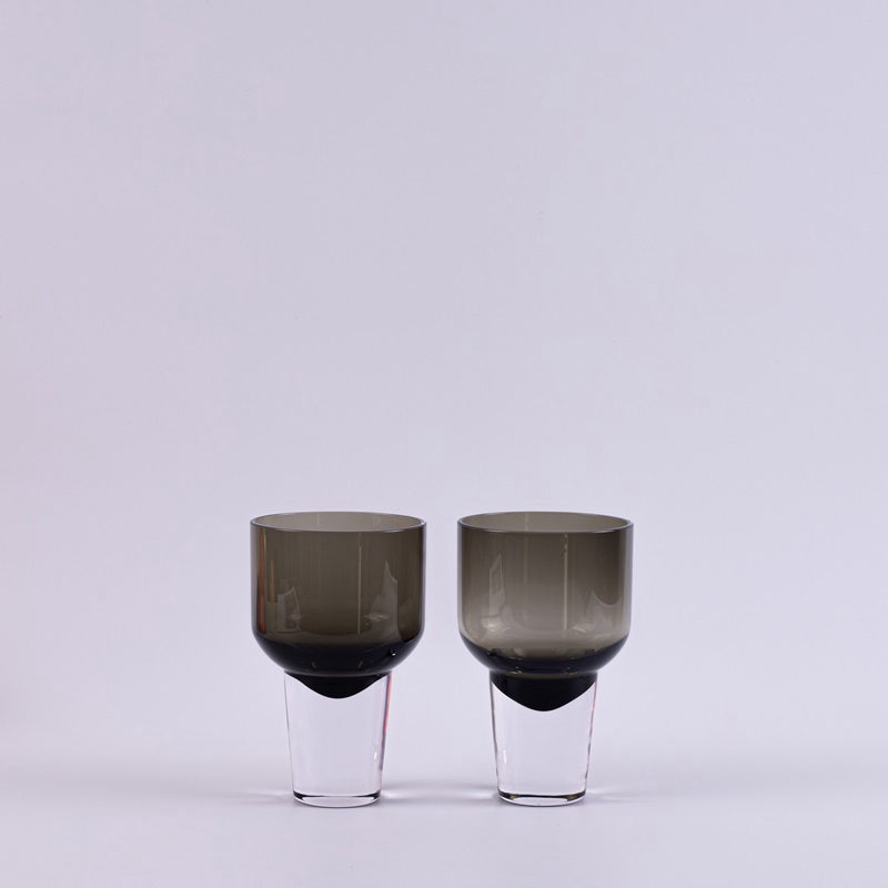 Pair of Smoked Glass Stemware