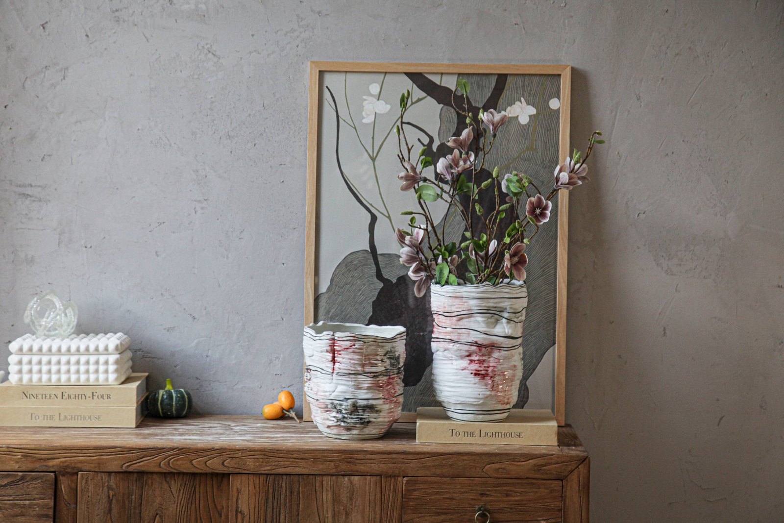 Hand-Painted Ceramic Vase