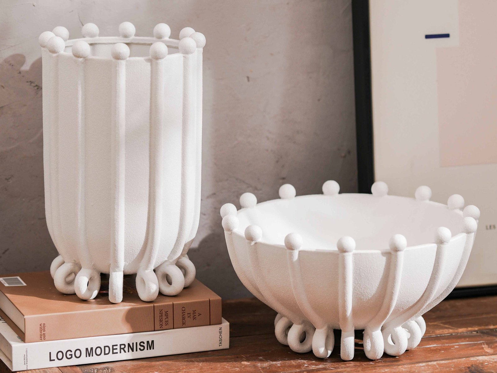 White Bobble Fruit Bowl
