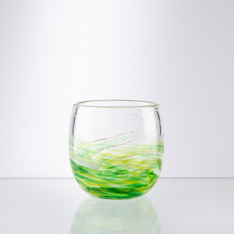 Hand-Blown Swirl Tumbler