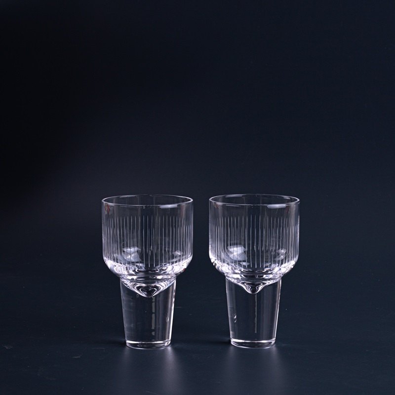 Fluted Clear Glasses