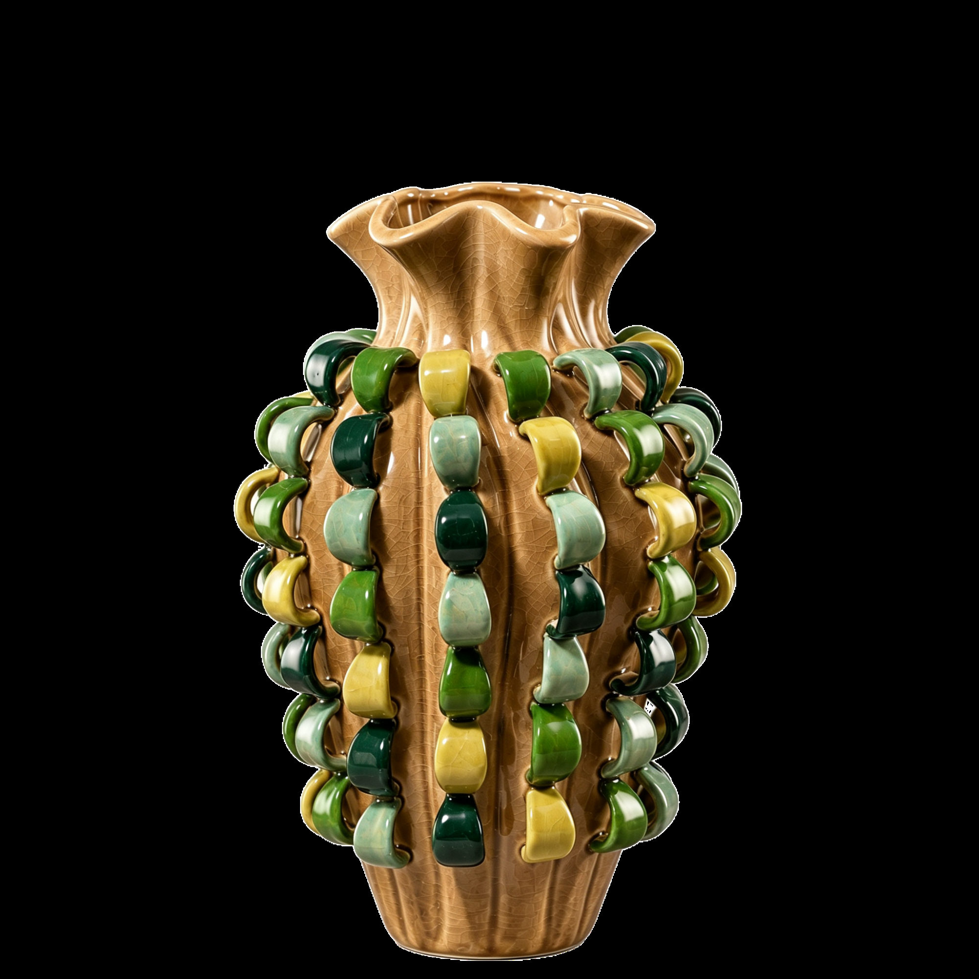 Vase with Multicolor Dot Pattern