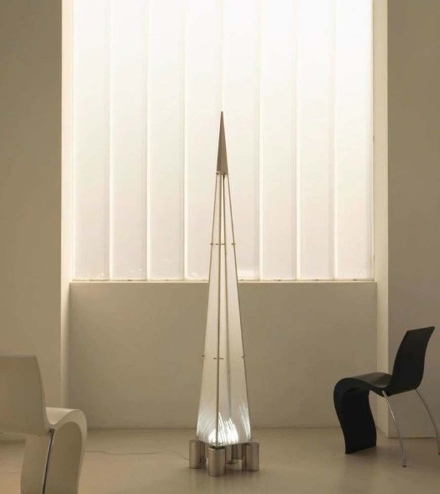Pyramid Paper Floor Lamp