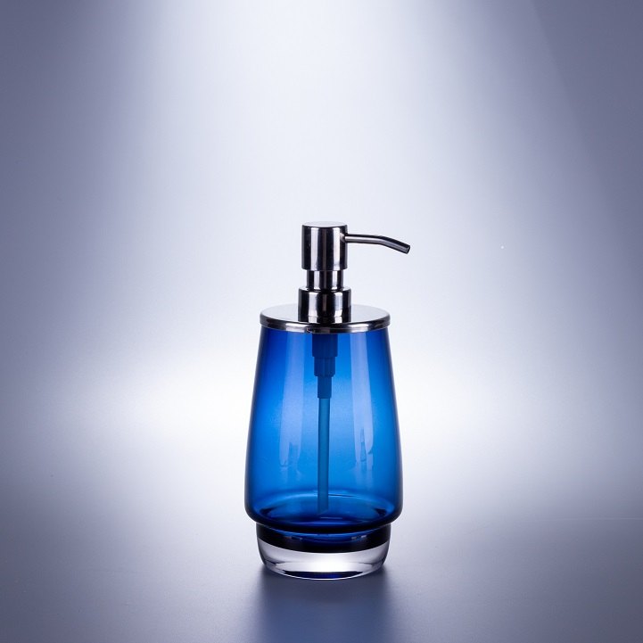 Blue Glass Bath Set