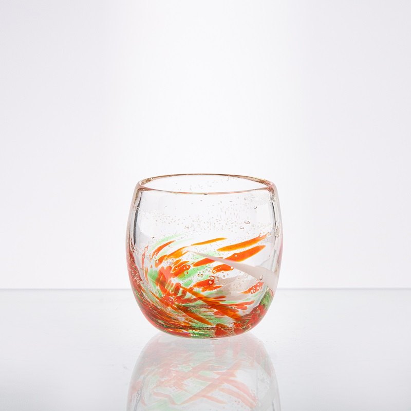 Hand-Blown Swirl Tumbler