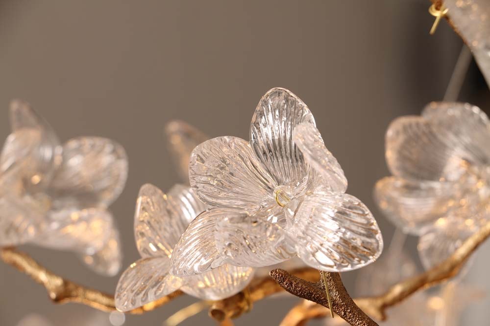 Gold Branch Crystal Chandelier