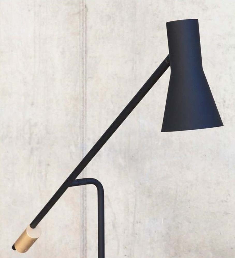 Black Cone Floor Lamp