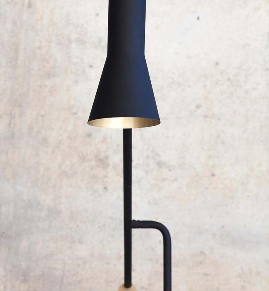 Black Cone Floor Lamp