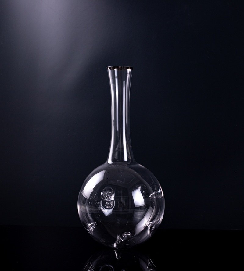 Clear Bulb Glass Carafe