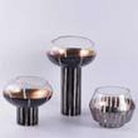 Black & Gold Vase (Medium)