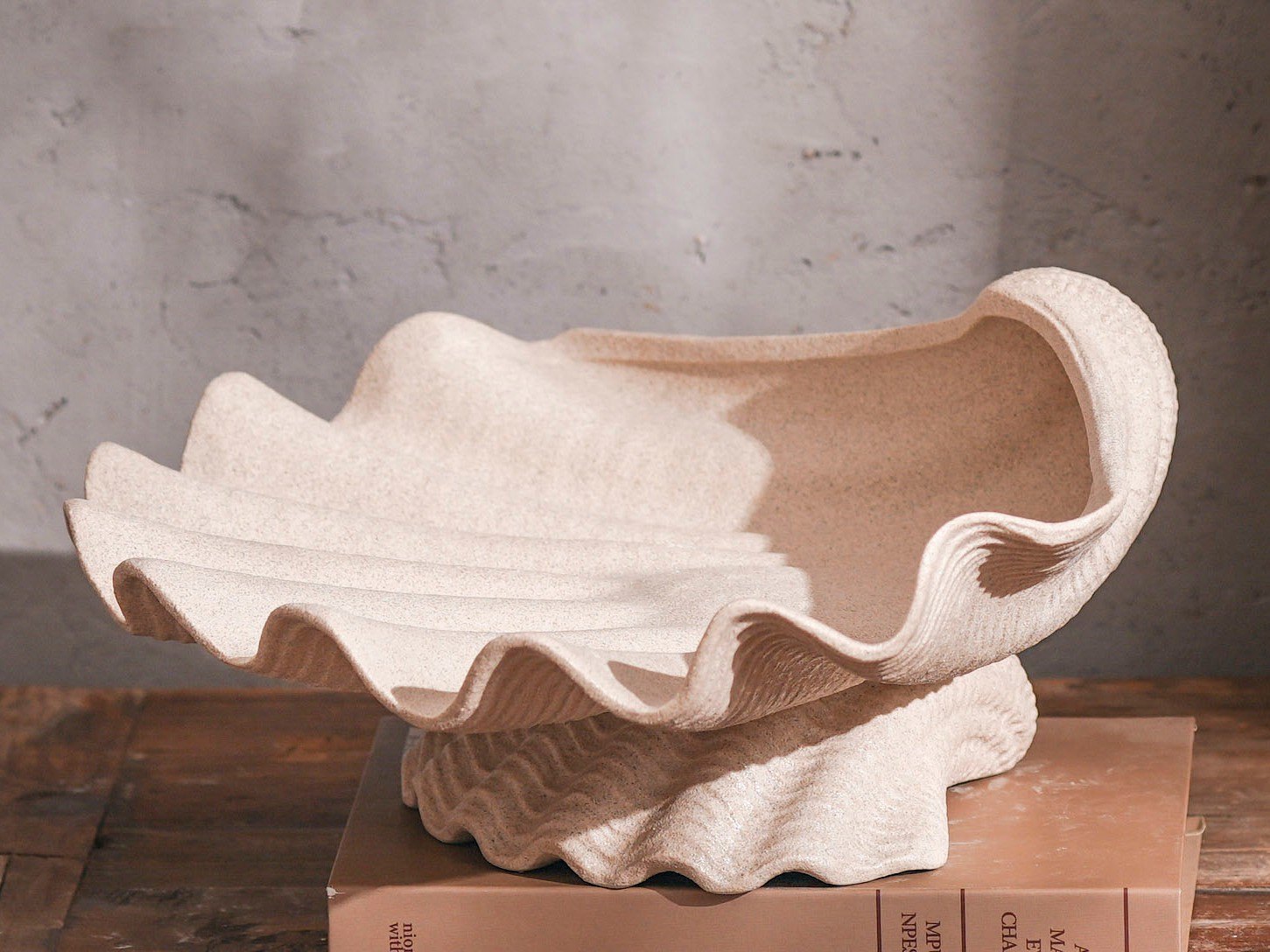 Cream Clam Shell Bowl