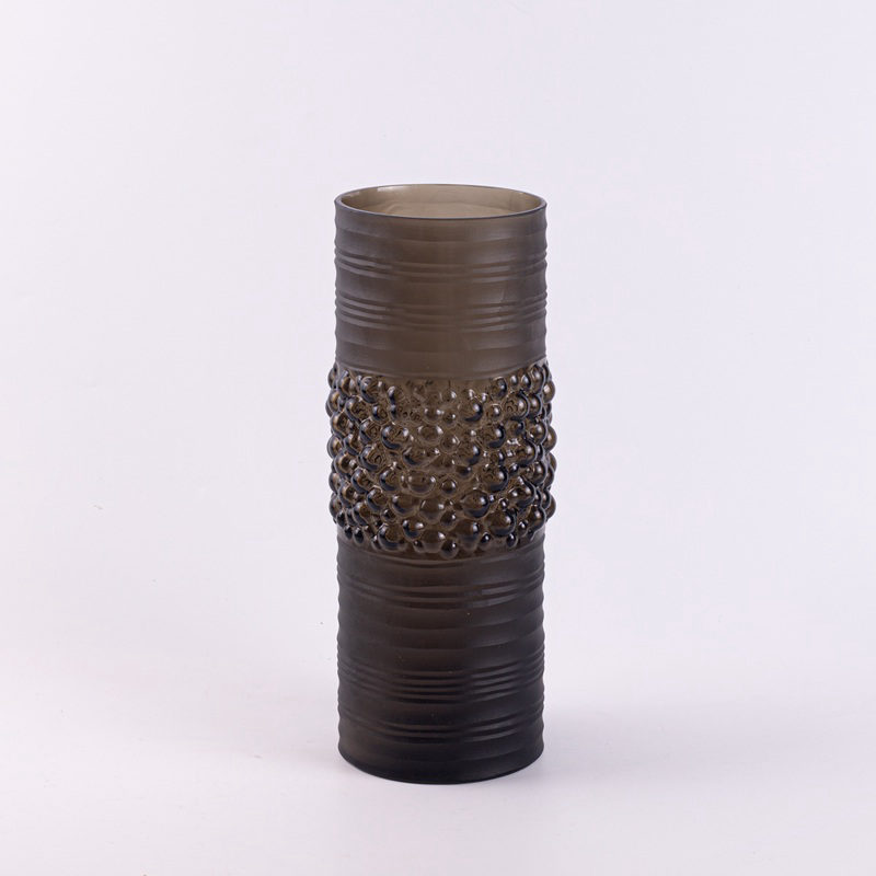 Beaded Texture Bronze Vase