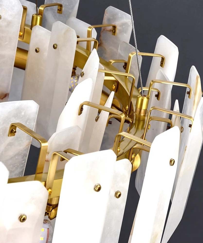 Alabaster Round Chandelier
