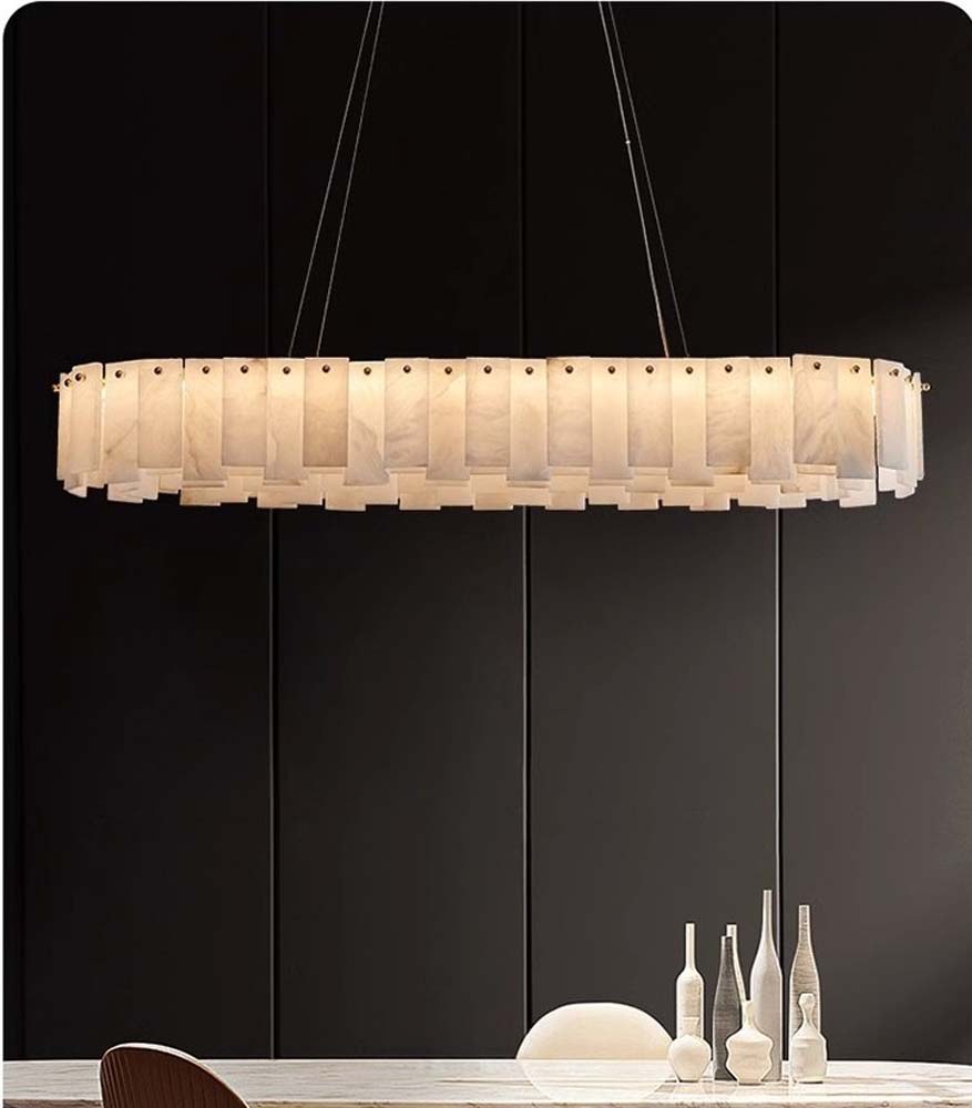 Alabaster Linear Chandelier