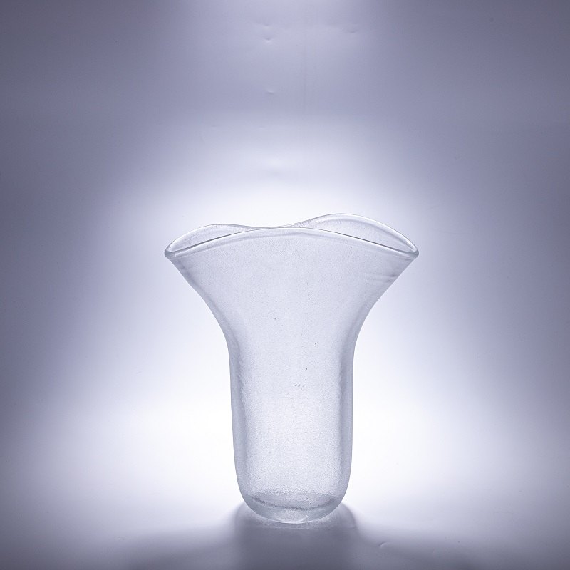 Clear Flared Glass Vase & Bowl