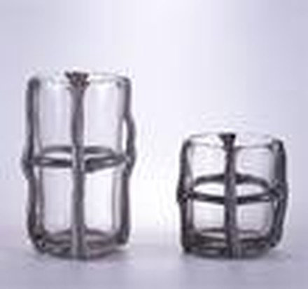 Grey & Clear Vase (Small)